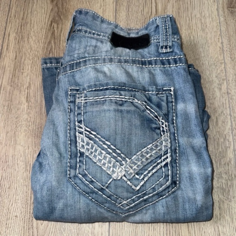 Buckle Men's Light Blue Bootcut Jeans